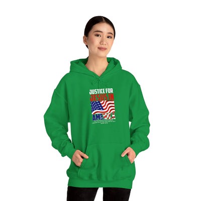 Justice For Jesus In America Unisex Heavy Blend™ Hooded Sweatshirt, Winter Wear