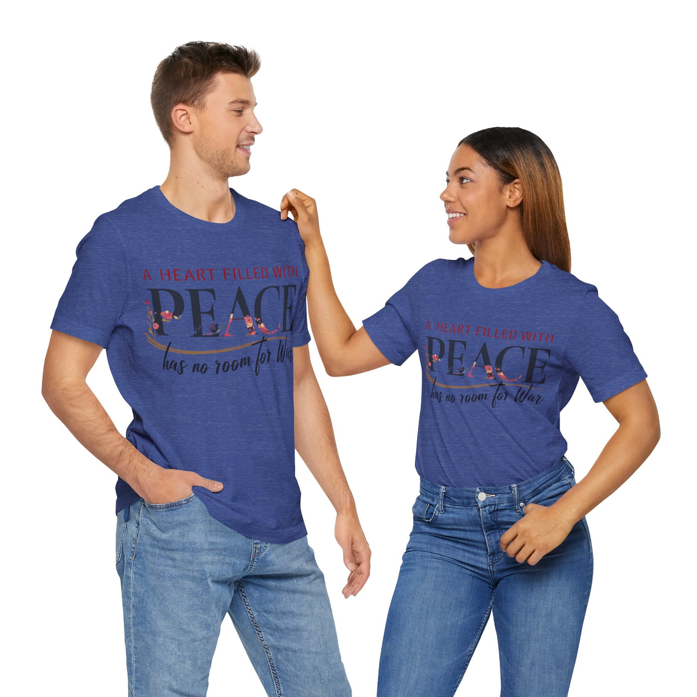 A Heart Filled With Peace Unisex Jersey Short Sleeve Tee