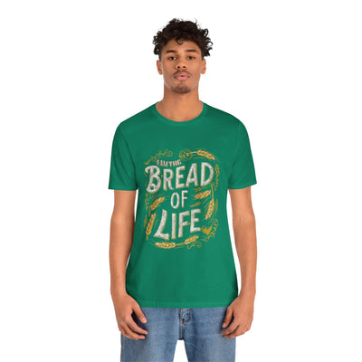 Bread of Life Unisex Jersey Short Sleeve Tee, Aesthetic Design