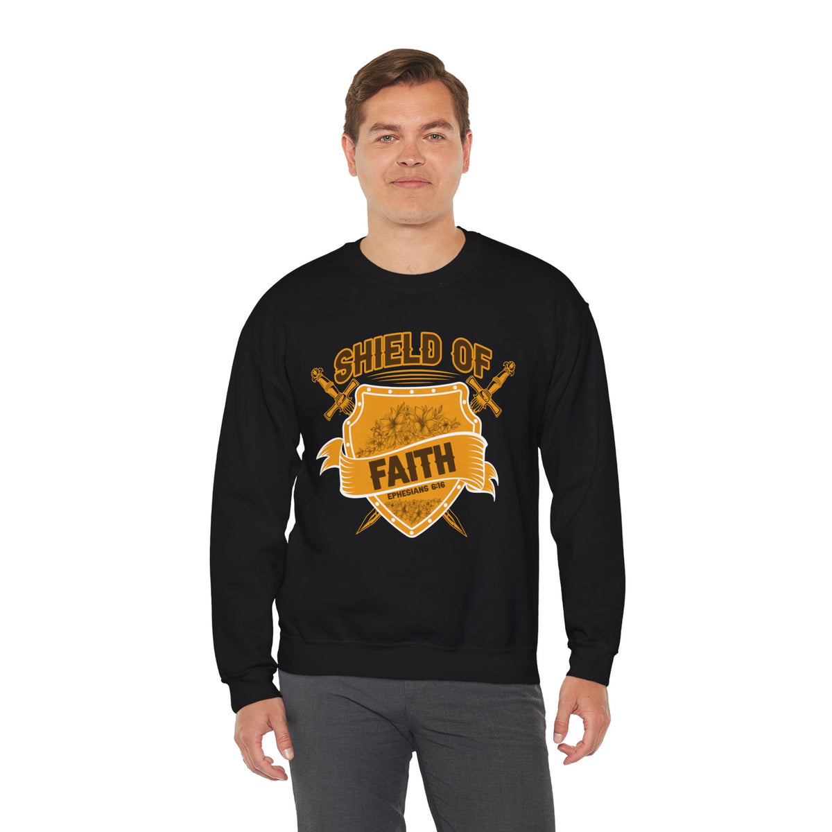 Shield Of Faith Unisex Heavy Blend™ Crewneck Sweatshirt
