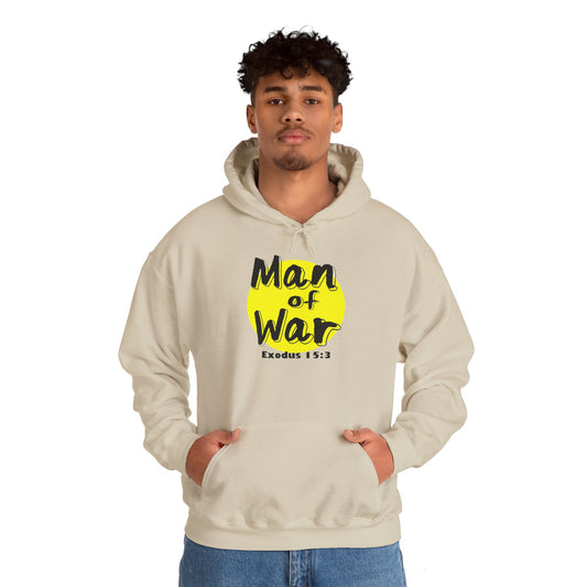 Man Of War Exodus 15:3 Unisex Heavy Blend™ Hooded Sweatshirt, Winter Wear