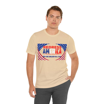 Redress America Unisex Jersey Short Sleeve Tee, American Flags