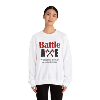 Battle Axe Weapons Of War Unisex Heavy Blend™ Crewneck Sweatshirt