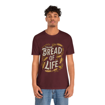 Bread of Life Unisex Jersey Short Sleeve Tee, Aesthetic Design