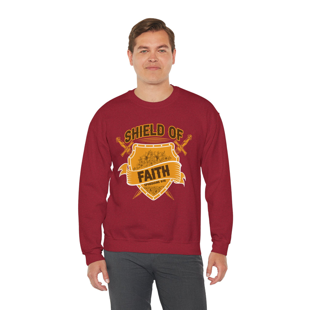 Shield Of Faith Unisex Heavy Blend™ Crewneck Sweatshirt