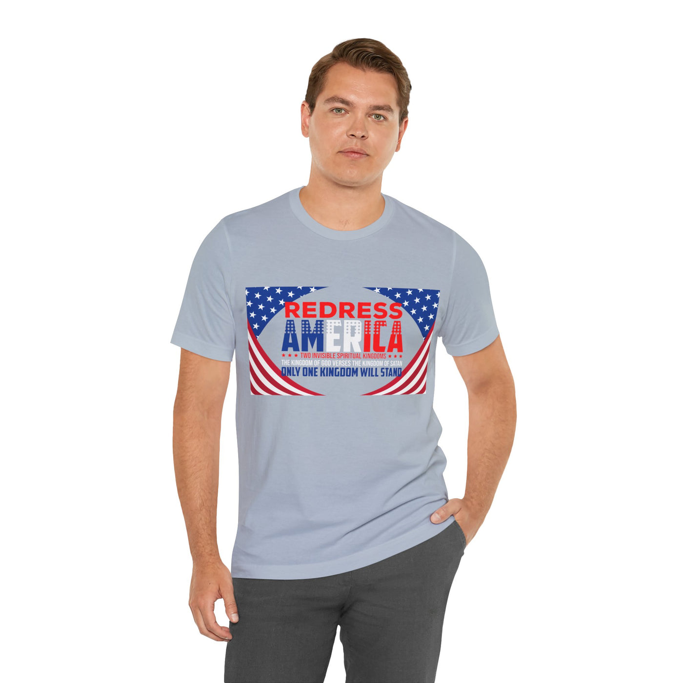 Redress America Unisex Jersey Short Sleeve Tee, American Flags