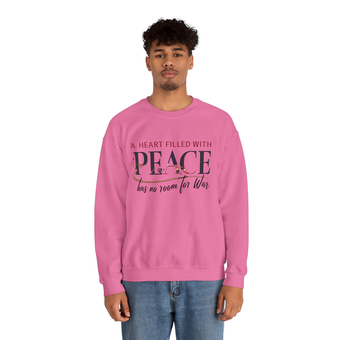 A Heart Filled With Peace Unisex Heavy Blend™ Crewneck Sweatshirt