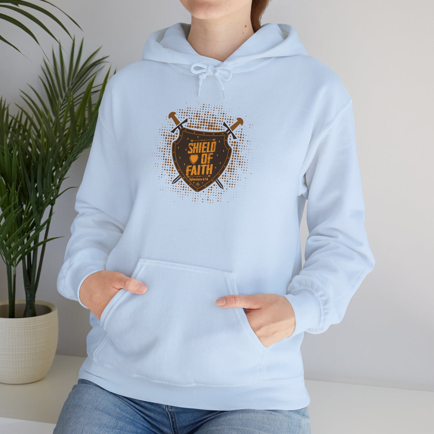 Shield Of Faith Unisex Heavy Blend™ Hooded Sweatshirt