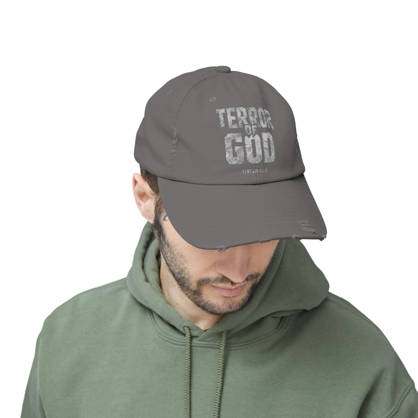 Terror Of God Genesis 35:5 Unisex Distressed Cap