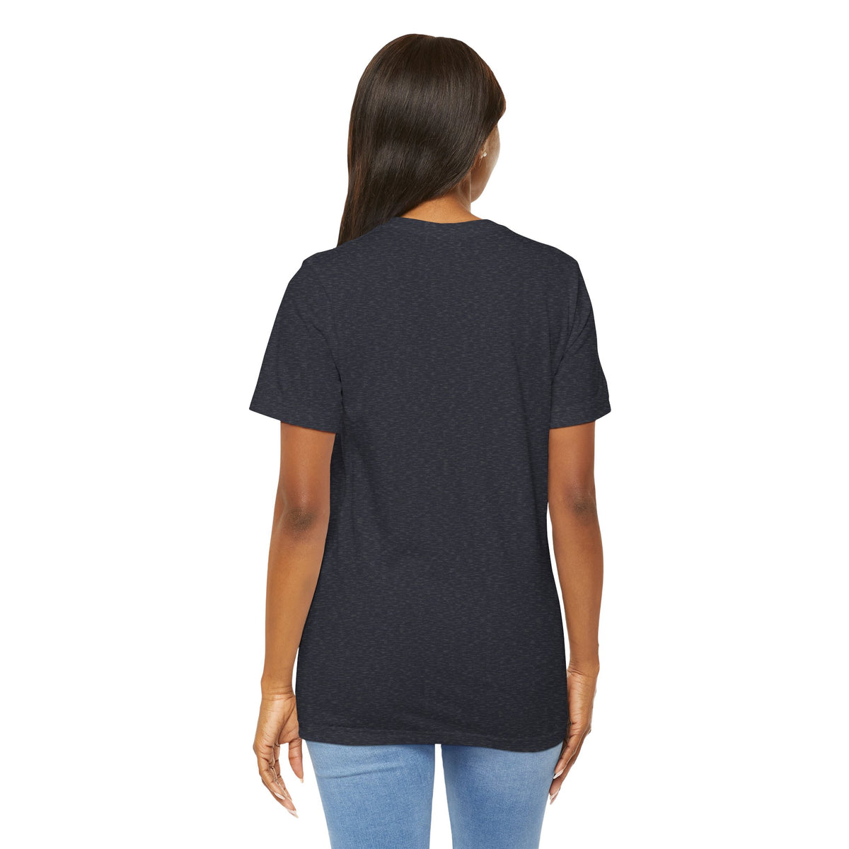 My God Made Me 100% Real Woman Jersey Short Sleeve Tee, American Flag Designs
