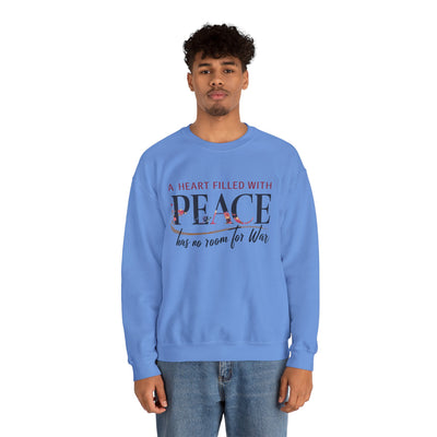 A Heart Filled With Peace Unisex Heavy Blend™ Crewneck Sweatshirt