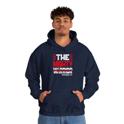 The Mighty Warrior Zephaniah 3:17 Unisex Heavy Blend™ Hooded Sweatshirt
