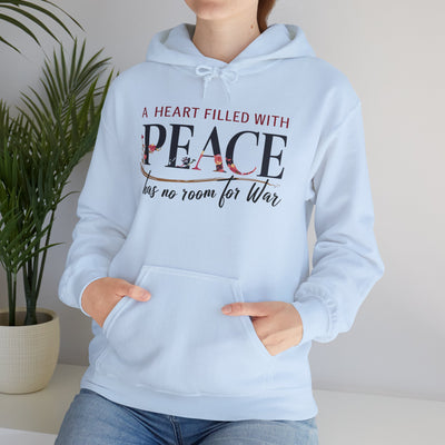 A Heart Filled With Peace Unisex Heavy Blend™ Hooded Sweatshirt
