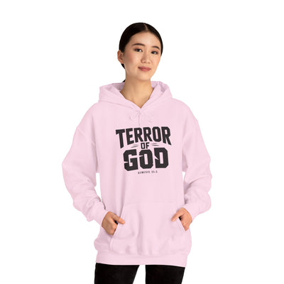 Terror Of God Genesis 33:5 Unisex Heavy Blend™ Hooded Sweatshirt, Black Design