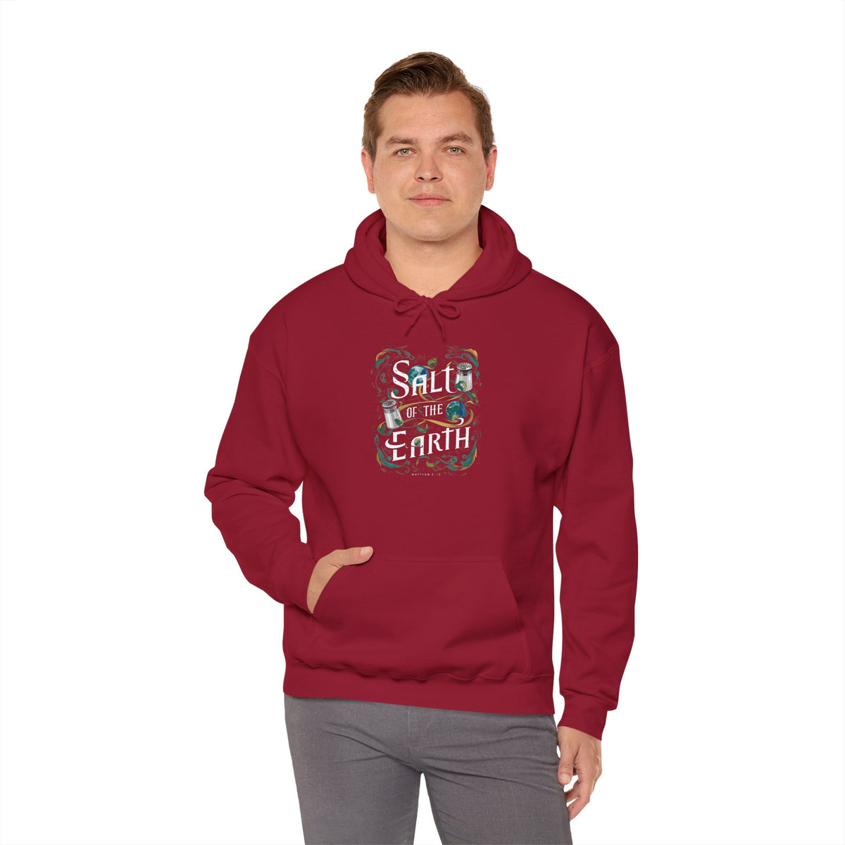 Salt Of The Earth Matthew 5:13 Unisex Heavy Blend™ Hooded Sweatshirt, Abstract design