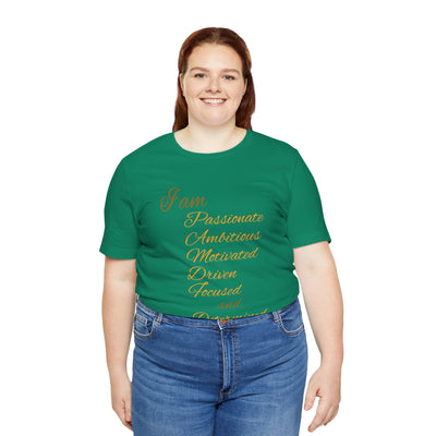 I Am Determined Unisex Jersey Short Sleeve Tee