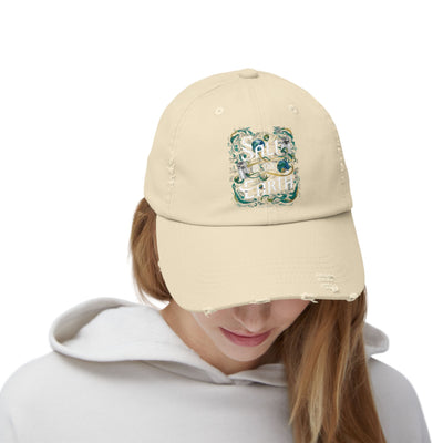 Salt Of The Earth Matthew 5:13 Unisex Distressed Cap, Abstract Design