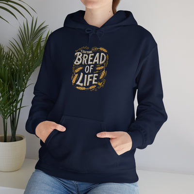Bread Of Life Unisex Heavy Blend™ Hooded Sweatshirt, Aesthetic Design