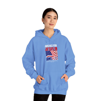 Justice For Jesus In America Unisex Heavy Blend™ Hooded Sweatshirt, Winter Wear