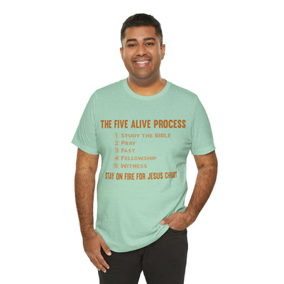 Five Alive Process Text Based Unisex Jersey Short Sleeve Tee