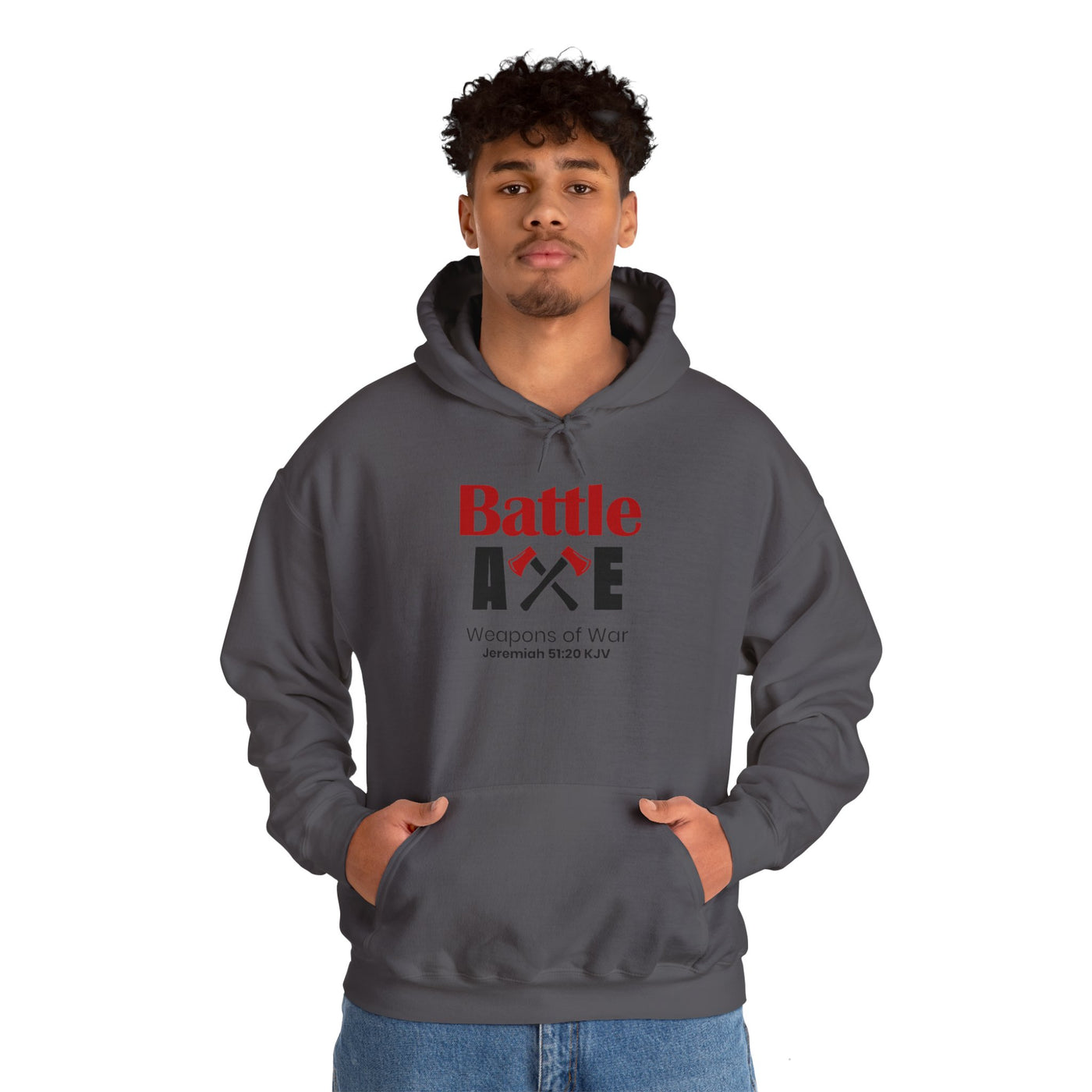Battle Axe Weapons Of War Unisex Heavy Blend™ Hooded Sweatshirt
