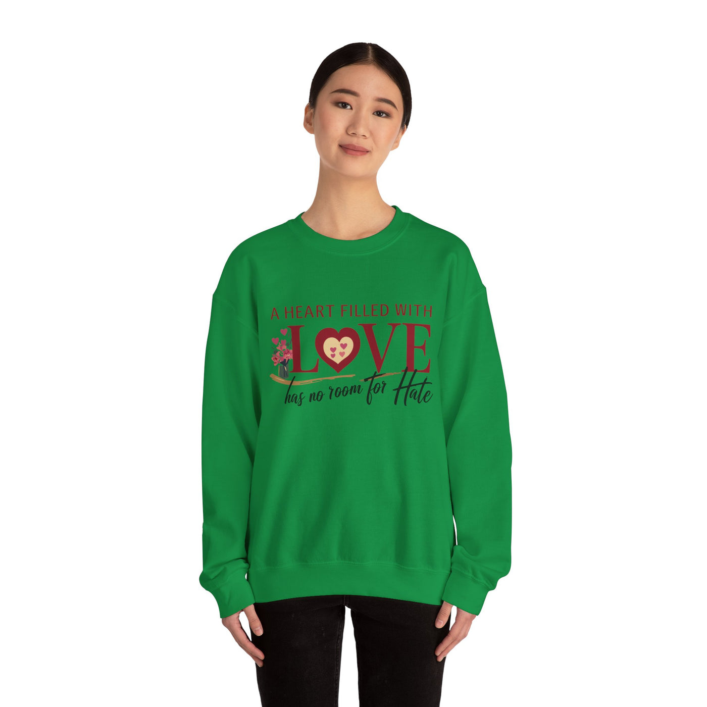A Heart Filled With Love Unisex Heavy Blend™ Crewneck Sweatshirt