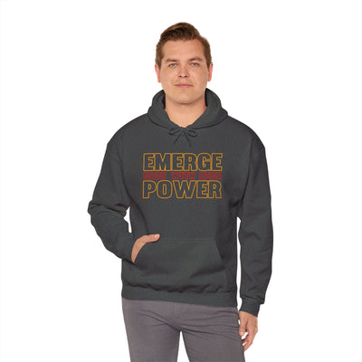 Emerge With Power Unisex Heavy Blend™ Hooded Sweatshirt, Block Design