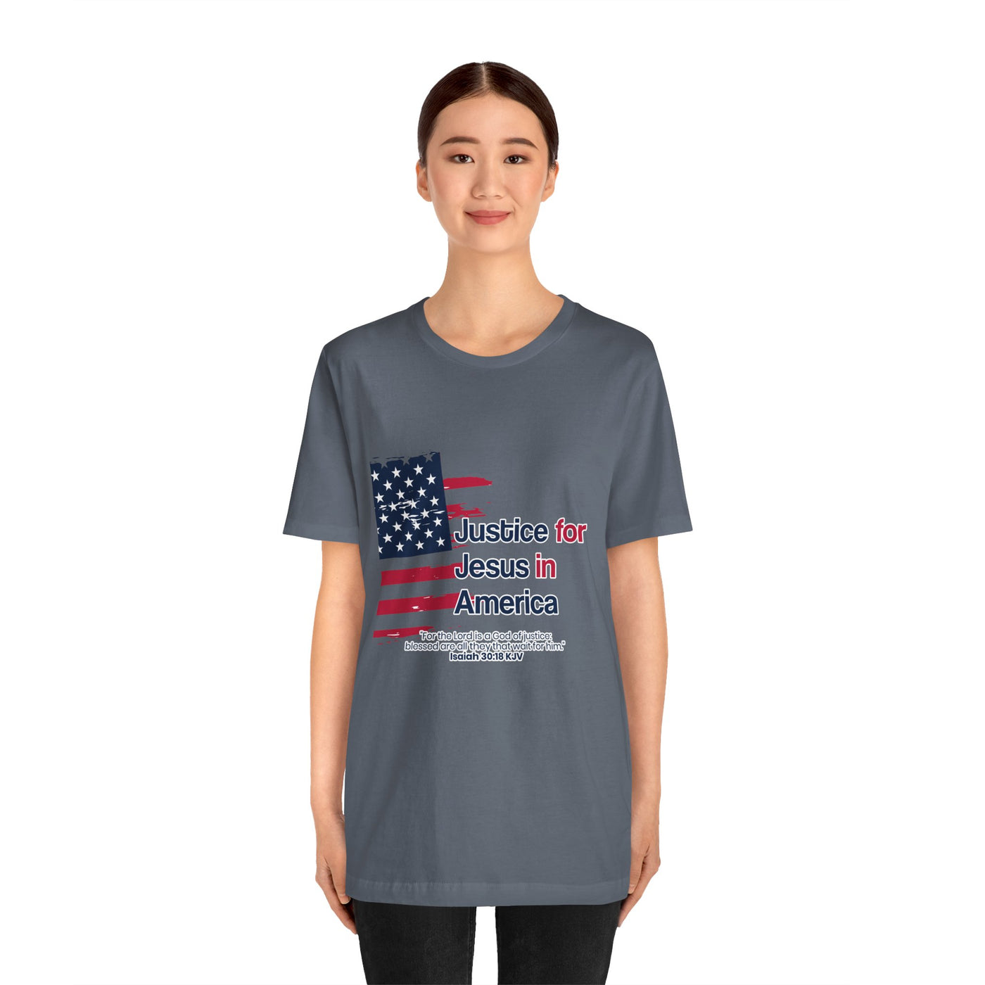 Justice For Jesus In America Unisex Jersey Short Sleeve Tee