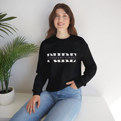 Pure Innocent Finds Unisex Heavy Blend™ Crewneck Sweatshirt, White