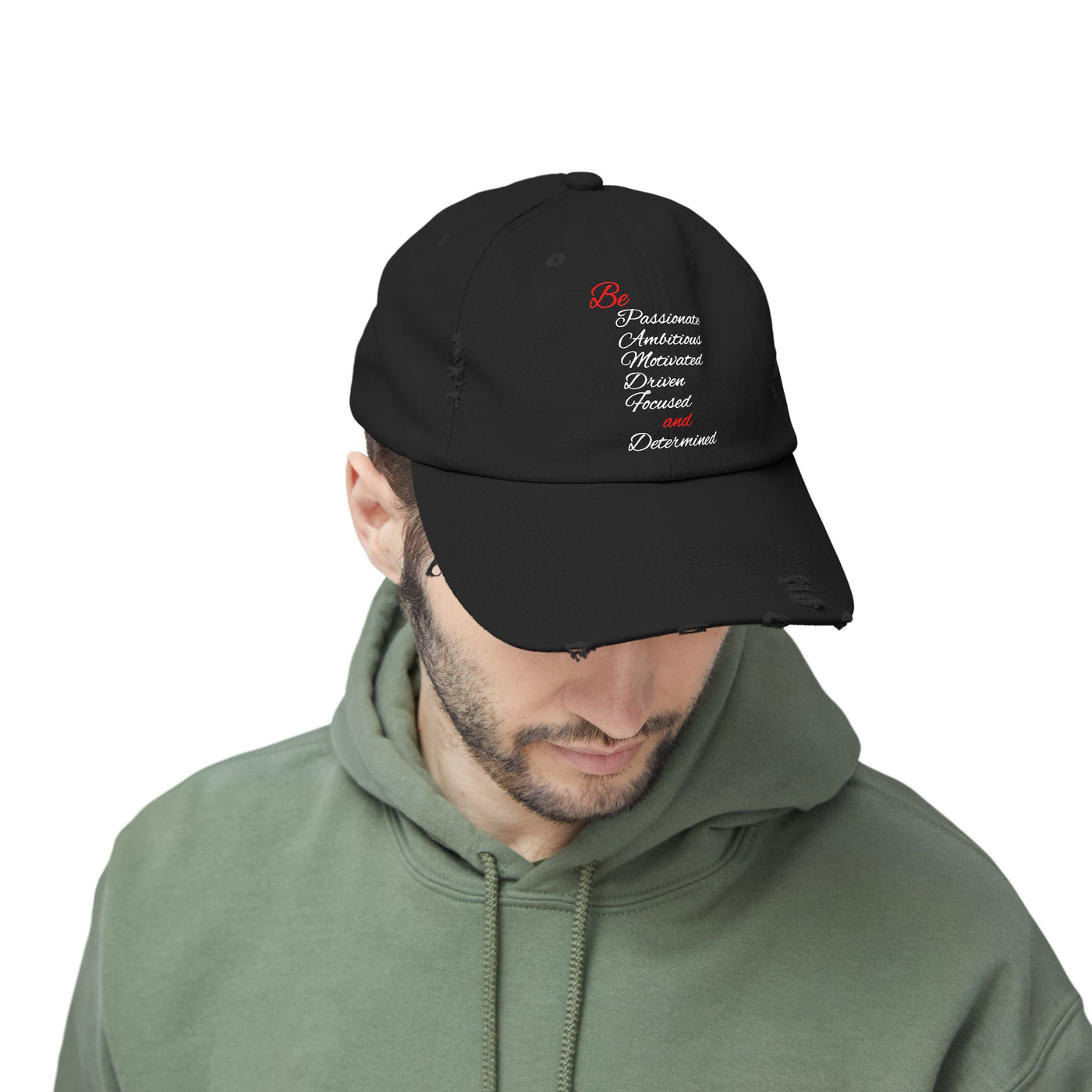 Be Determined Unisex Distressed Cap