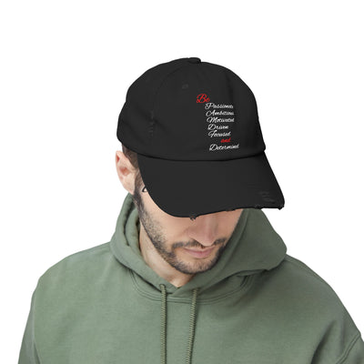 Be Determined Unisex Distressed Cap