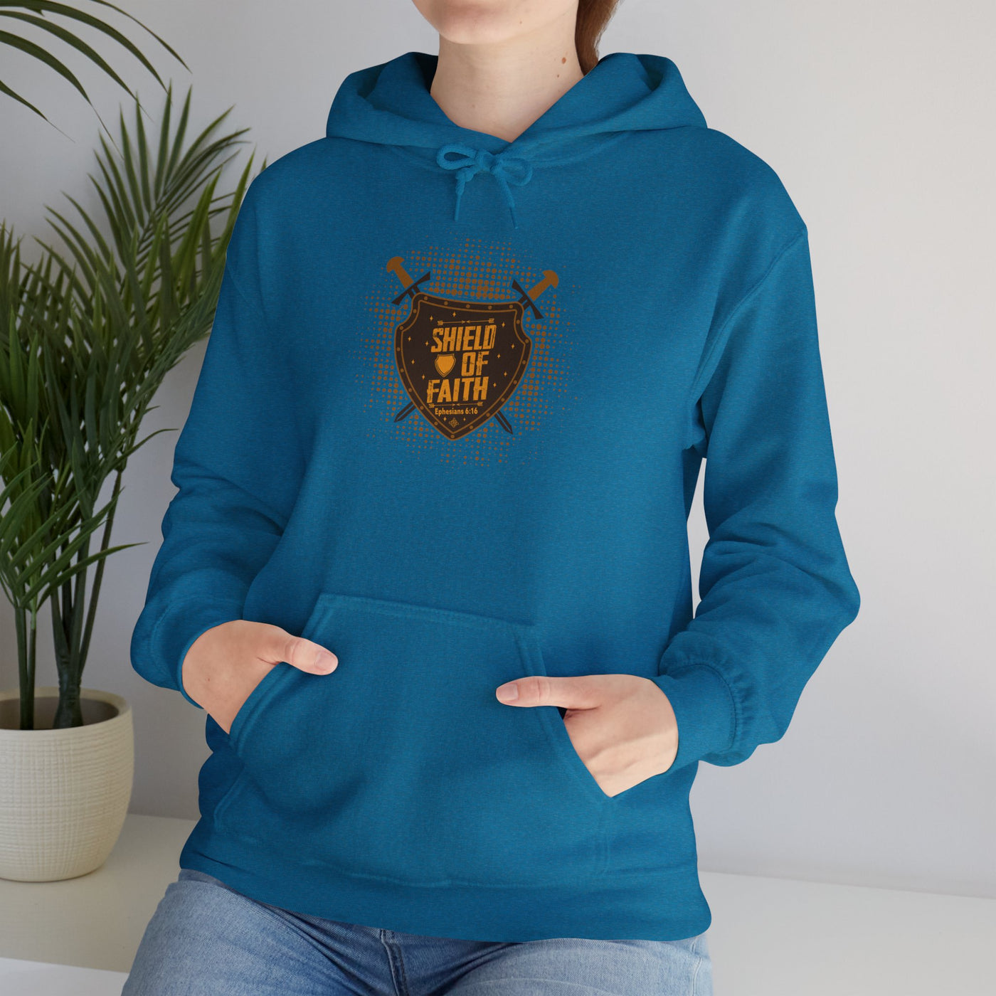 Shield Of Faith Unisex Heavy Blend™ Hooded Sweatshirt