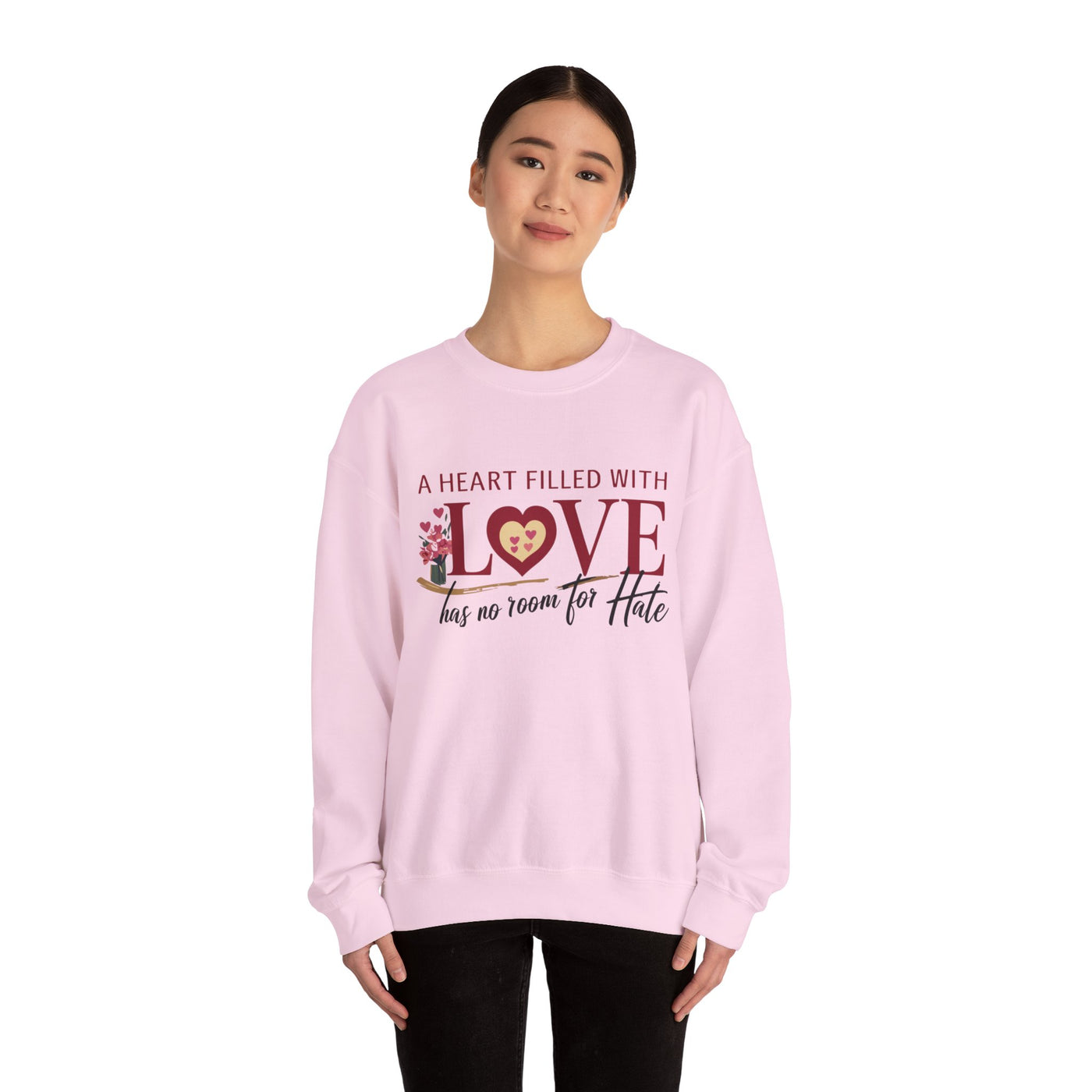 A Heart Filled With Love Unisex Heavy Blend™ Crewneck Sweatshirt