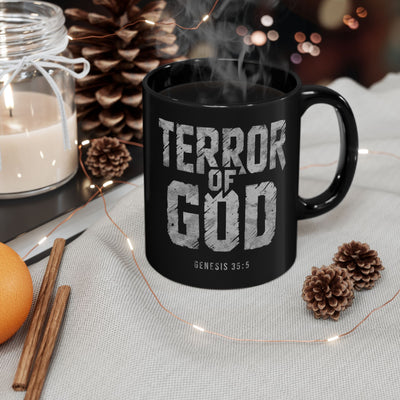 Terror Of God Genesis 35:5 Black Mug (11oz, 15oz)