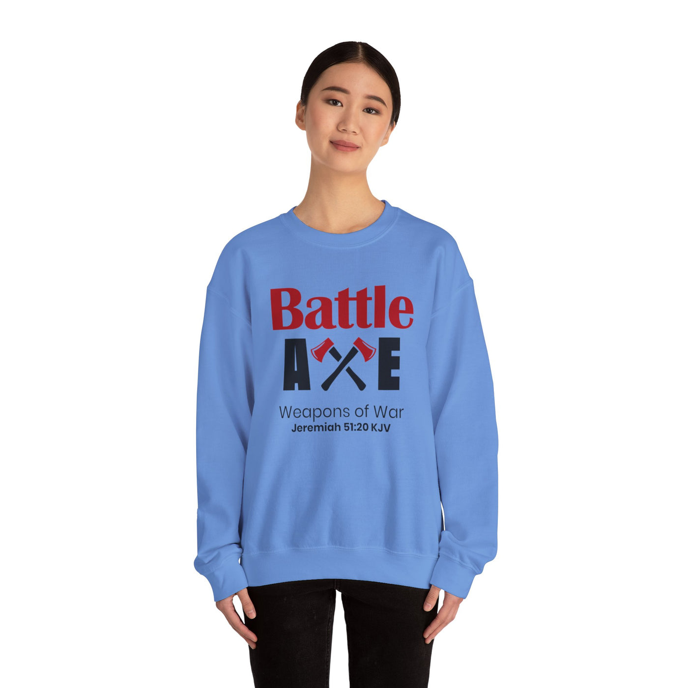 Battle Axe Weapons Of War Unisex Heavy Blend™ Crewneck Sweatshirt