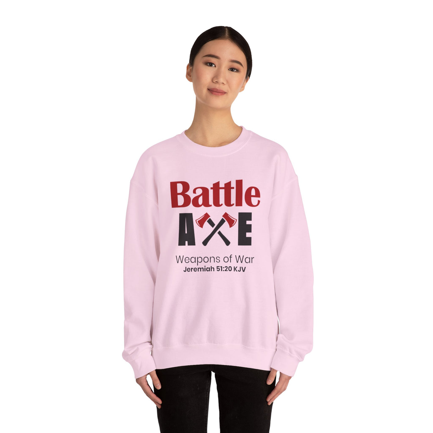 Battle Axe Weapons Of War Unisex Heavy Blend™ Crewneck Sweatshirt