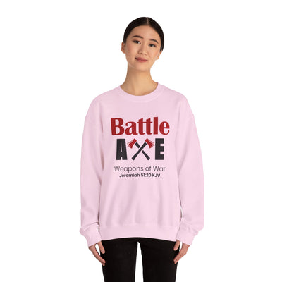 Battle Axe Weapons Of War Unisex Heavy Blend™ Crewneck Sweatshirt