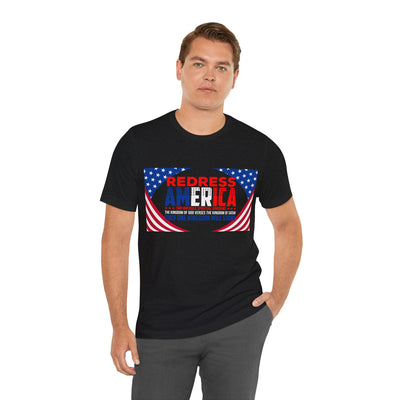 Redress America Unisex Jersey Short Sleeve Tee, American Flags