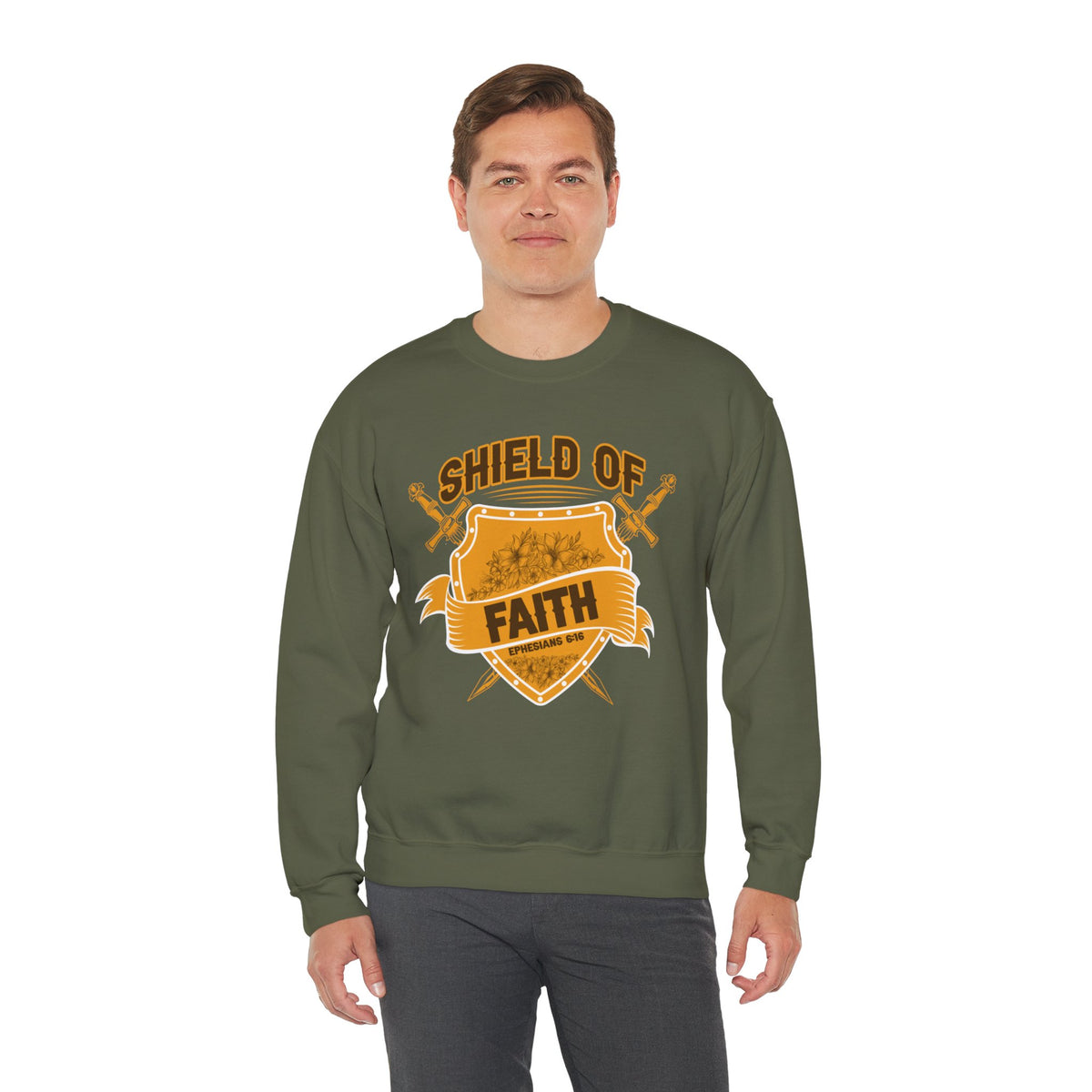 Shield Of Faith Unisex Heavy Blend™ Crewneck Sweatshirt