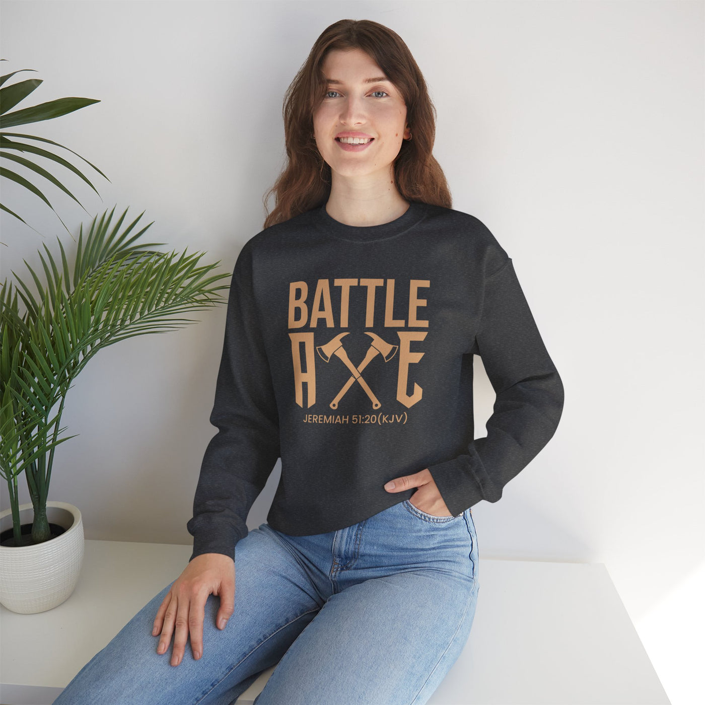 Battle Axe Unisex Heavy Blend™ Crewneck Sweatshirt