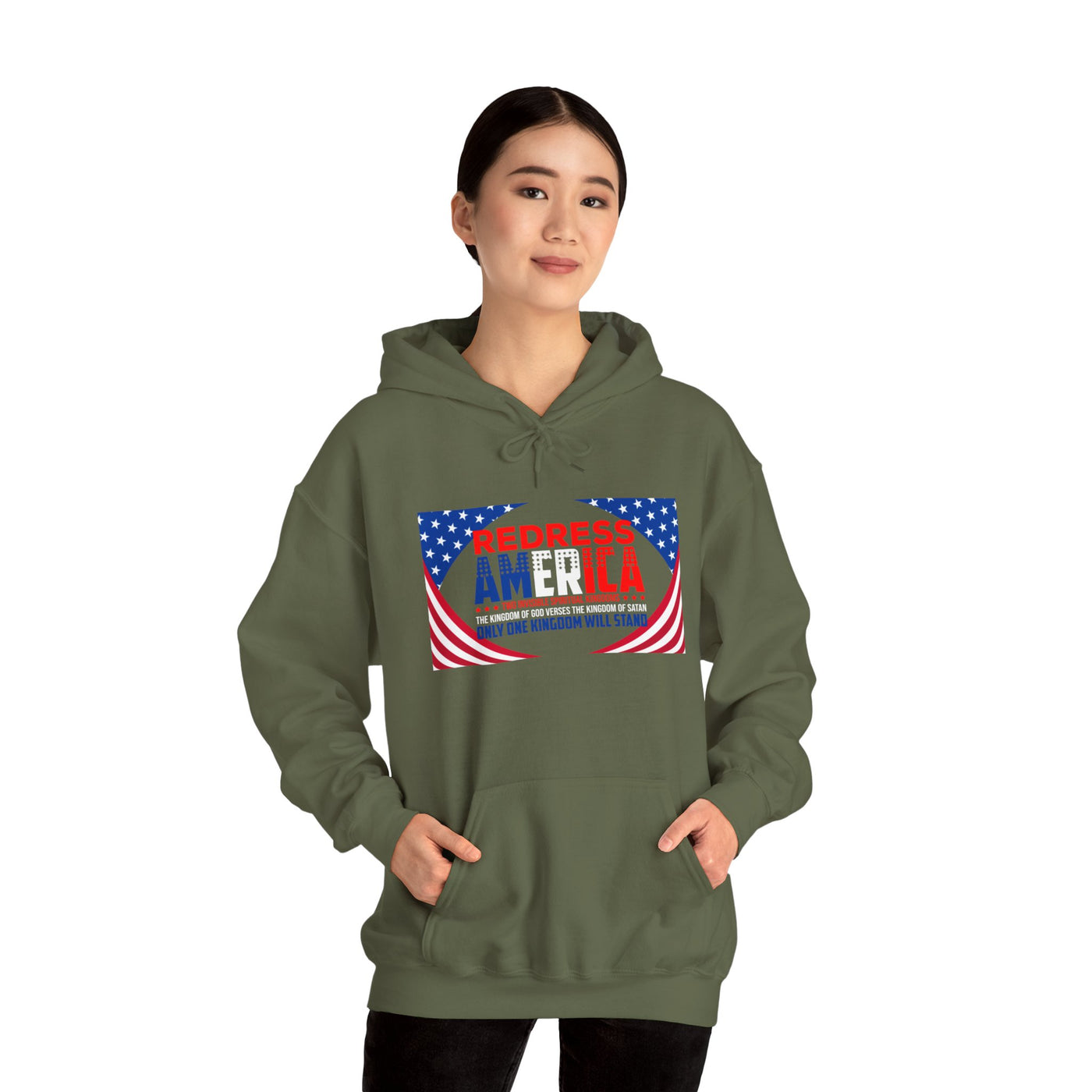 Redress America Unisex Heavy Blend™ Hooded Sweatshirt, American Stars