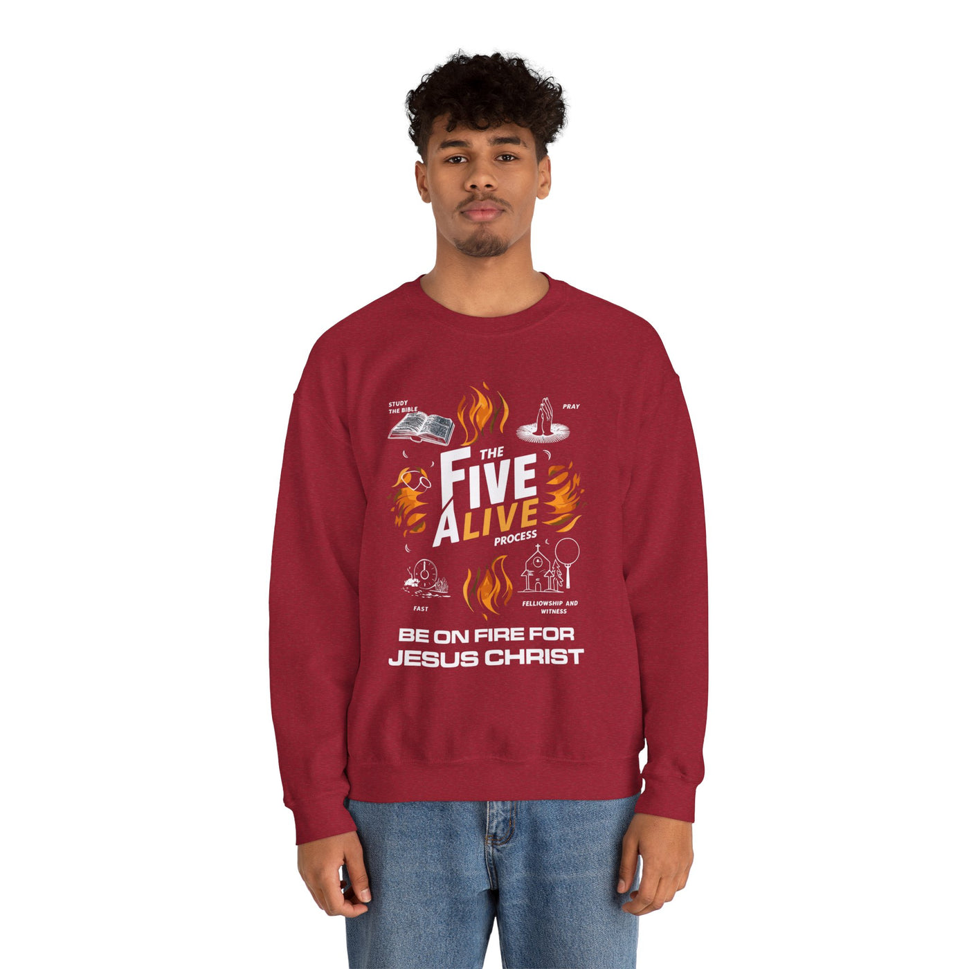 The Five Alive Process Unisex Heavy Blend™ Crewneck Sweatshirt