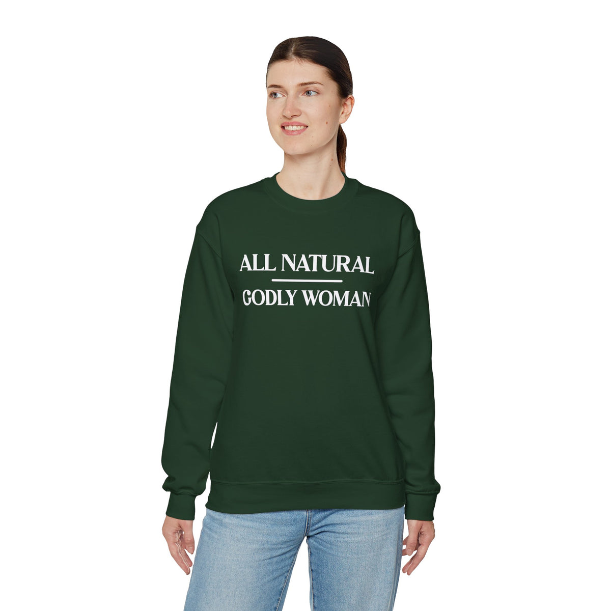 All Natural Godly Woman Heavy Blend™ Crewneck Sweatshirt