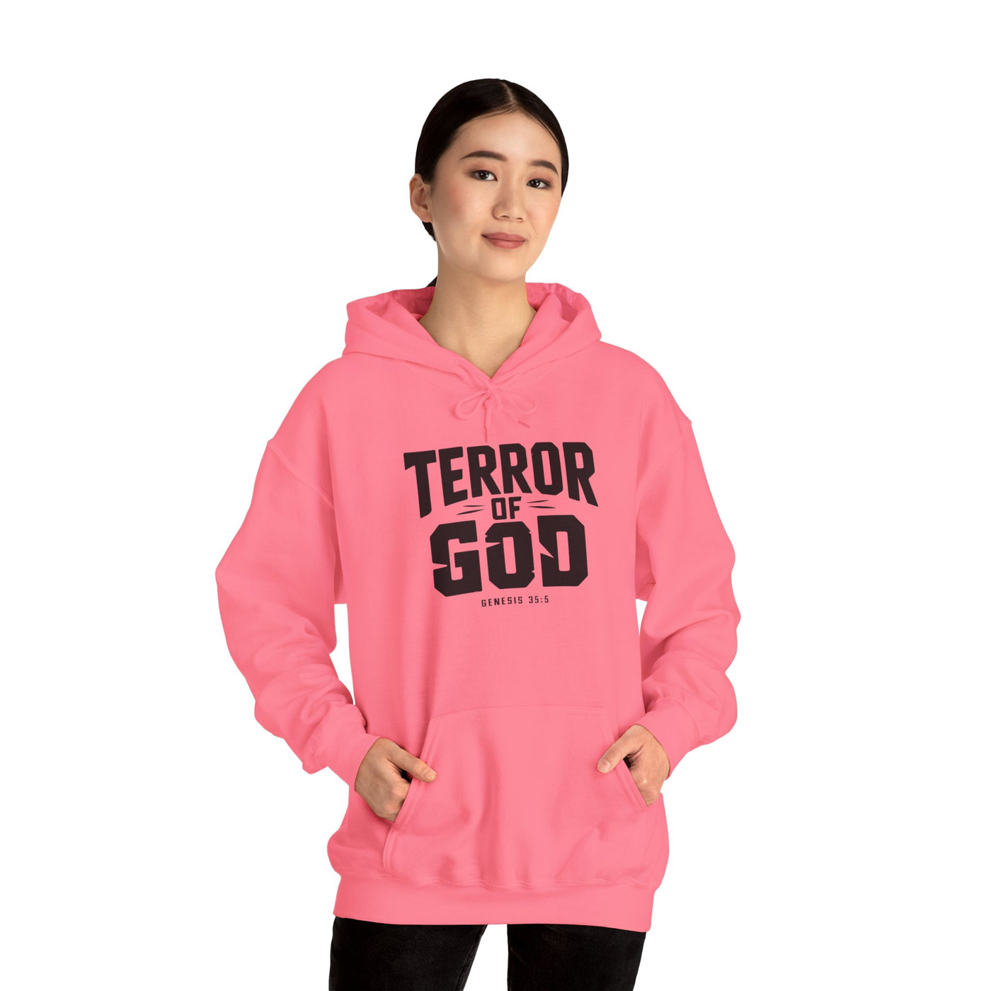 Terror Of God Genesis 33:5 Unisex Heavy Blend™ Hooded Sweatshirt, Black Design