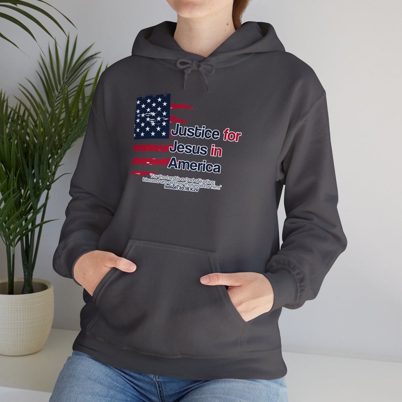 Justice For Jesus In America Unisex Heavy Blend™ Hooded Sweatshirt