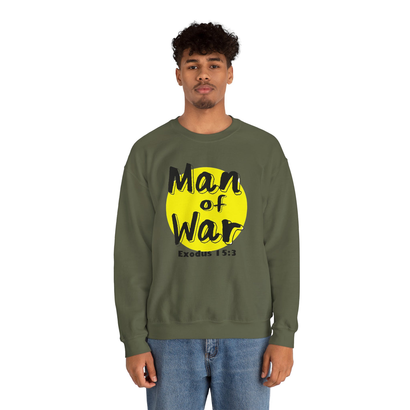 Man Of War Unisex Heavy Blend™ Crewneck Sweatshirt, Graphic Wears
