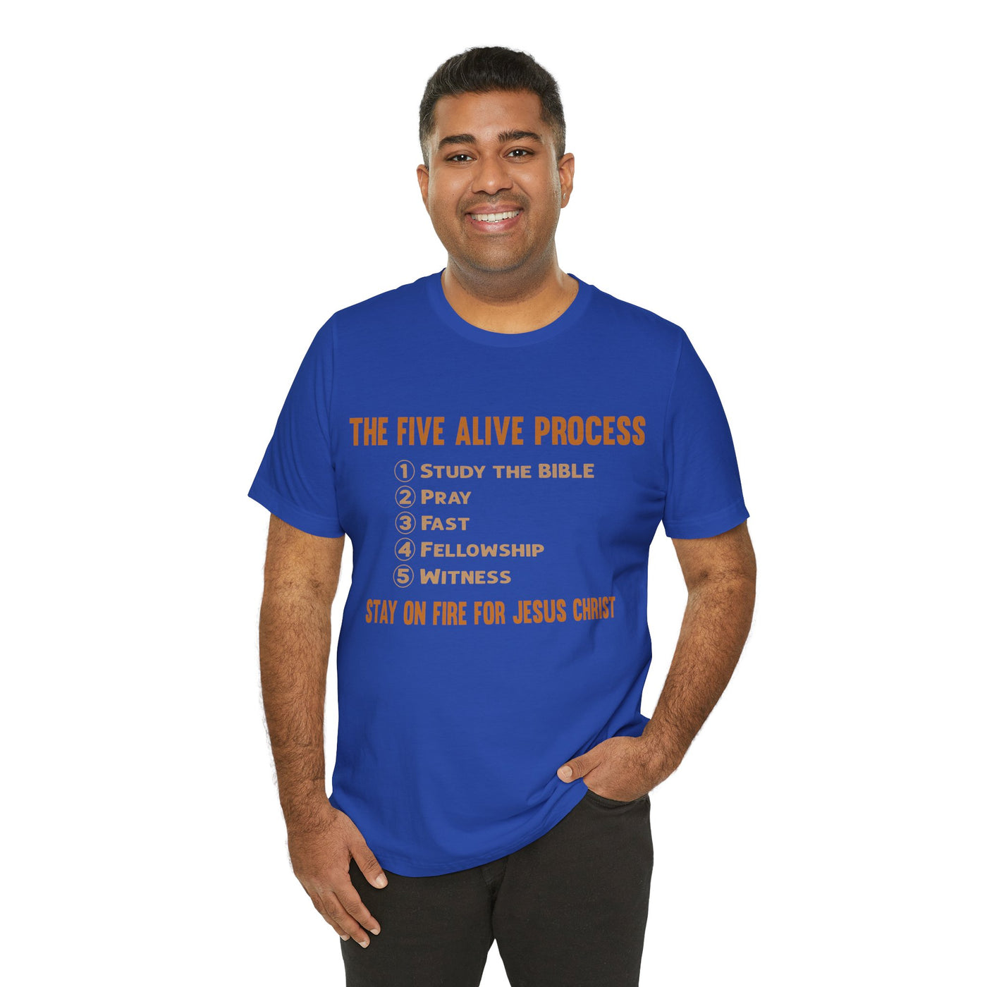Five Alive Process Text Based Unisex Jersey Short Sleeve Tee
