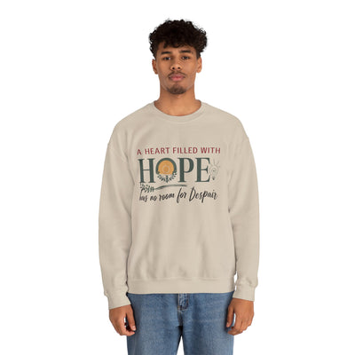 A Heart Filled With Hope Unisex Heavy Blend™ Crewneck Sweatshirt
