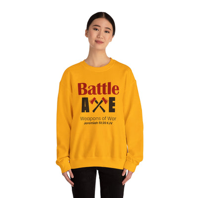 Battle Axe Weapons Of War Unisex Heavy Blend™ Crewneck Sweatshirt
