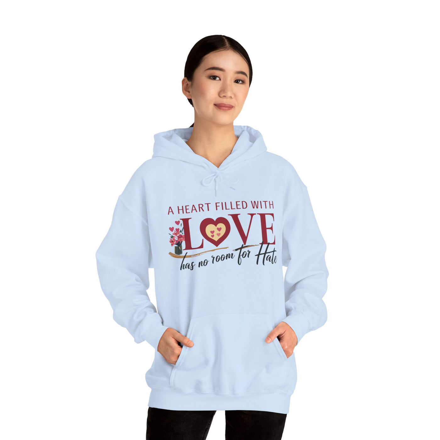 A Heart Filled With Love Unisex Heavy Blend™ Hooded Sweatshirt